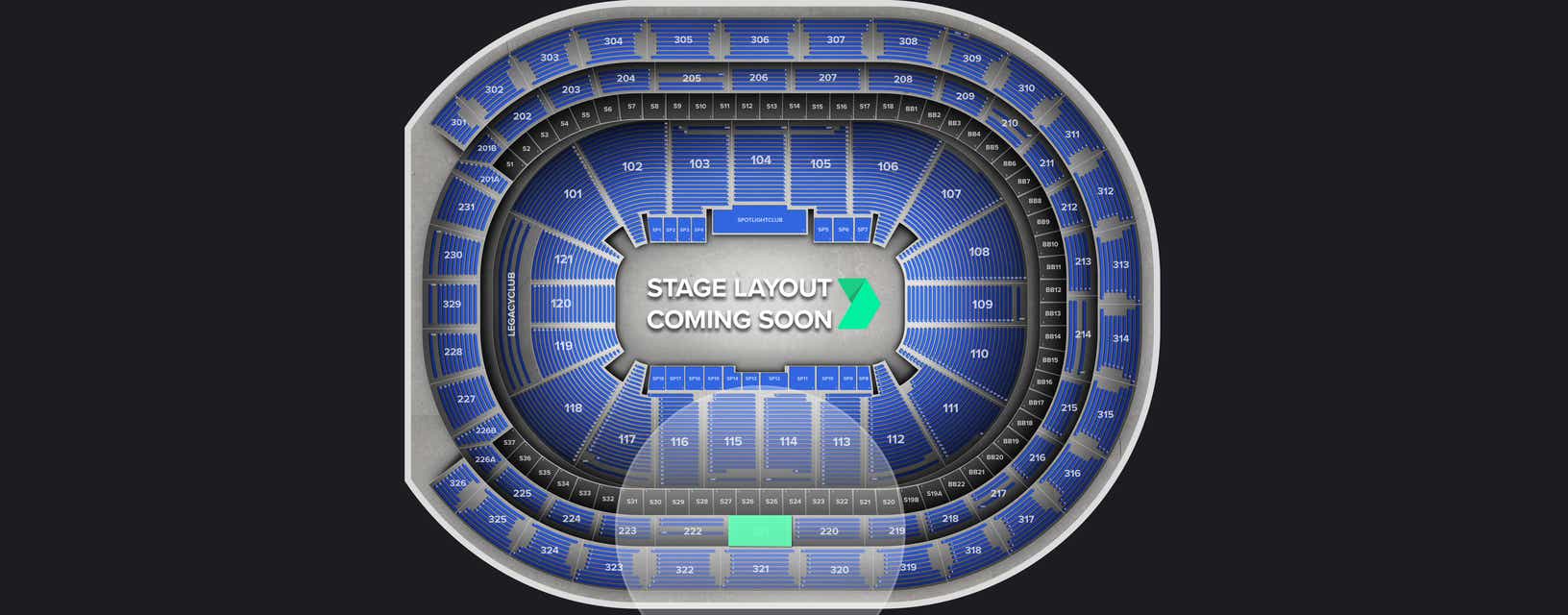 Seat view from Loge