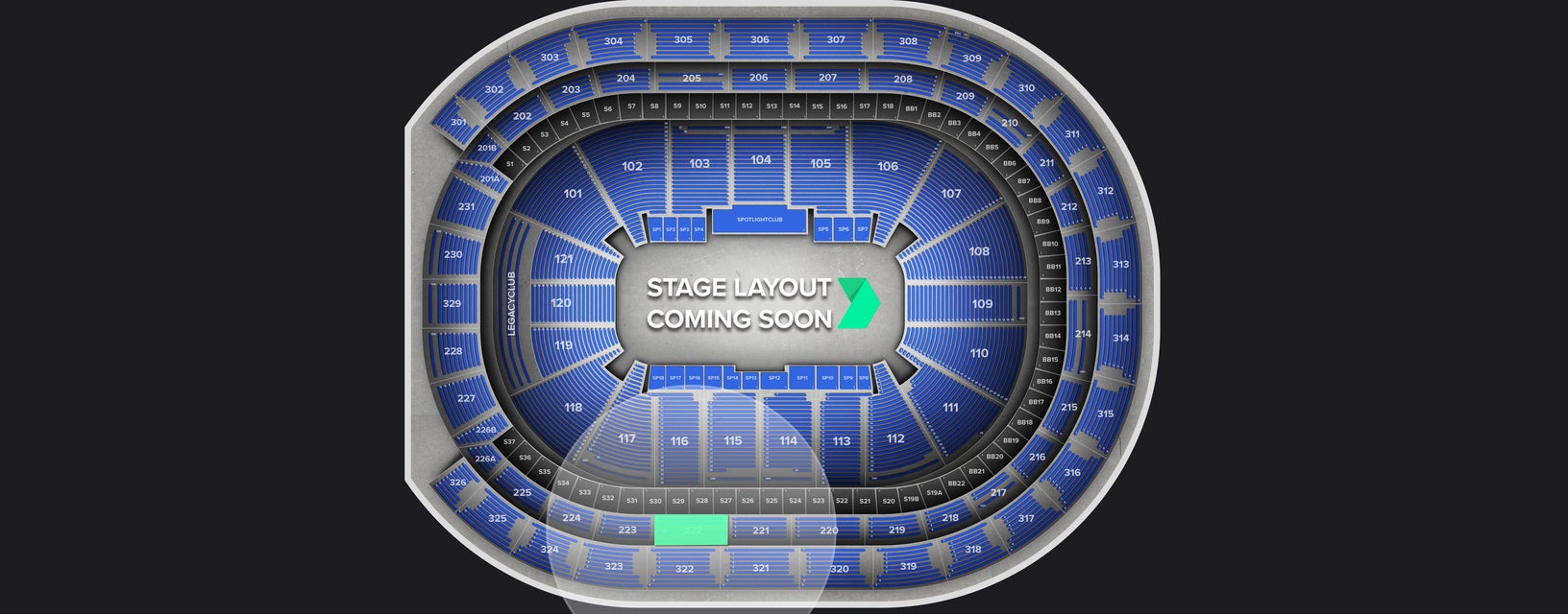 Seat view from Loge