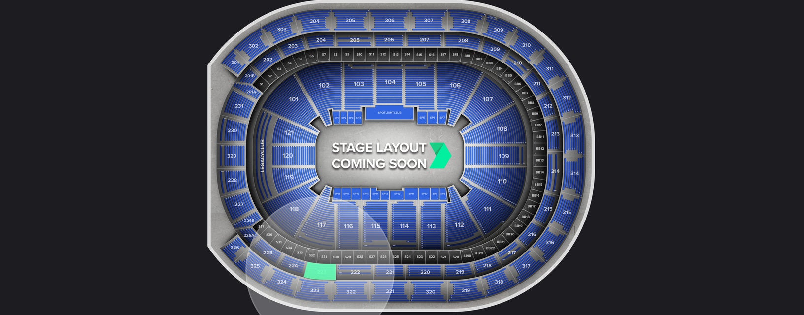 Seat view from Loge