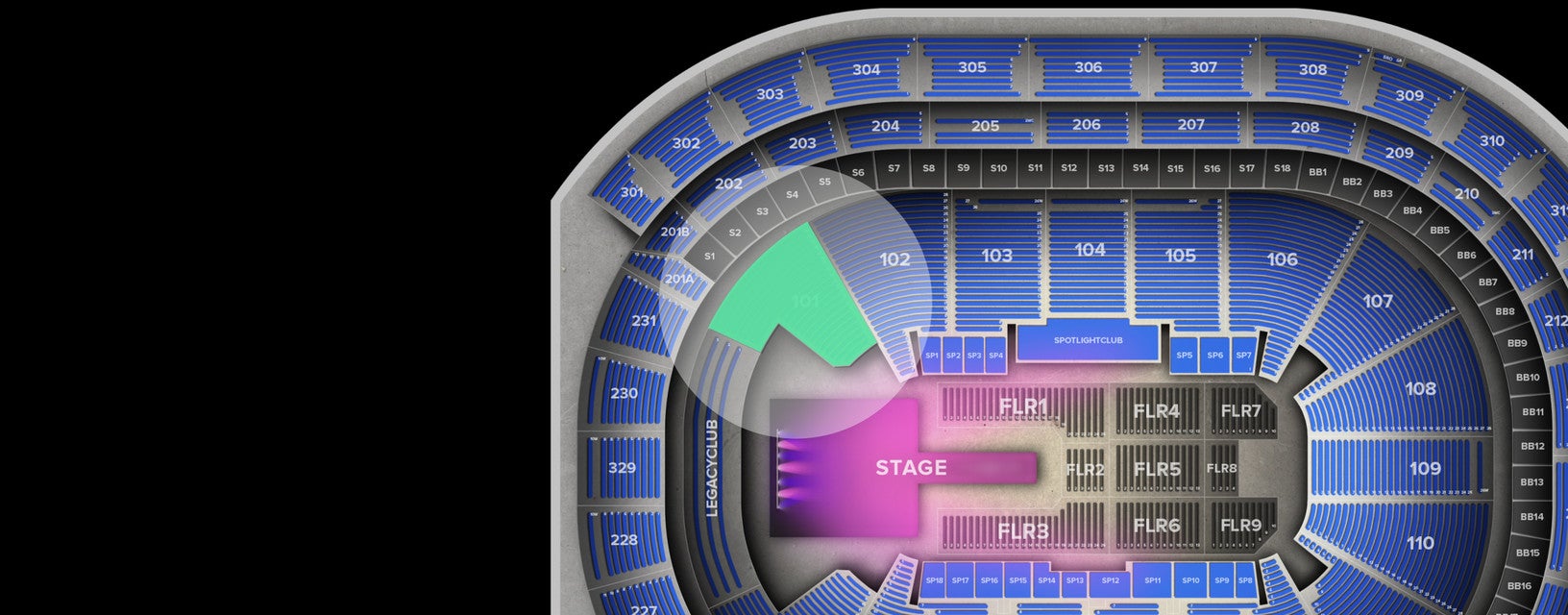 Seat view from Lower