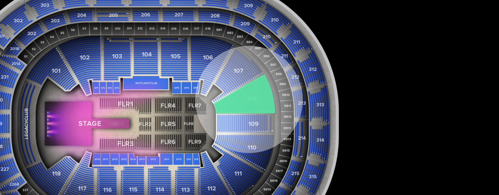 Seat view from Lower