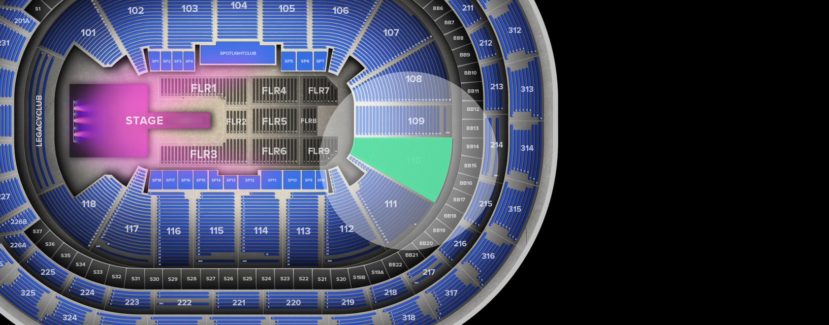 Seat view from Lower
