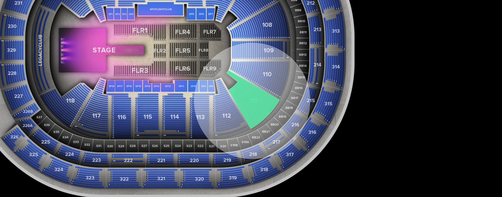 Seat view from Lower