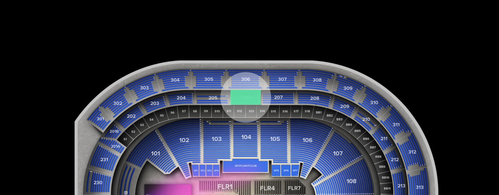 Seat view from Loge