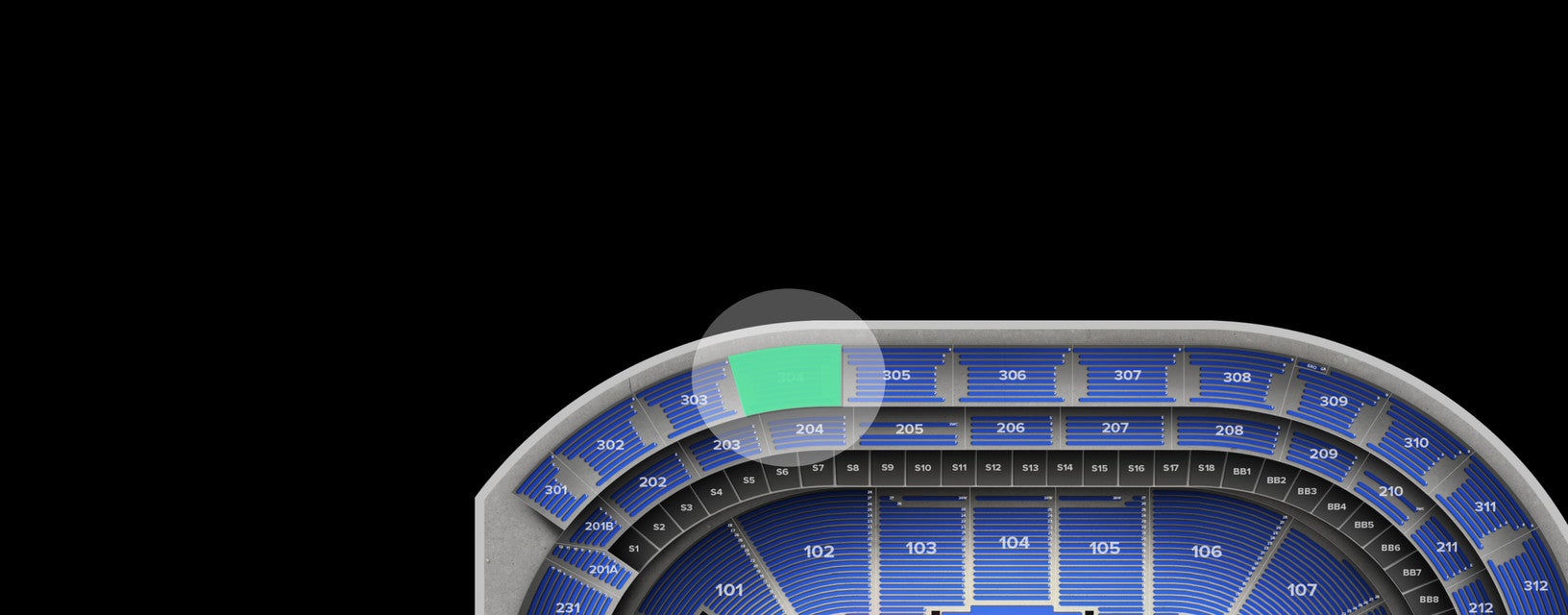 Seat view from Upper