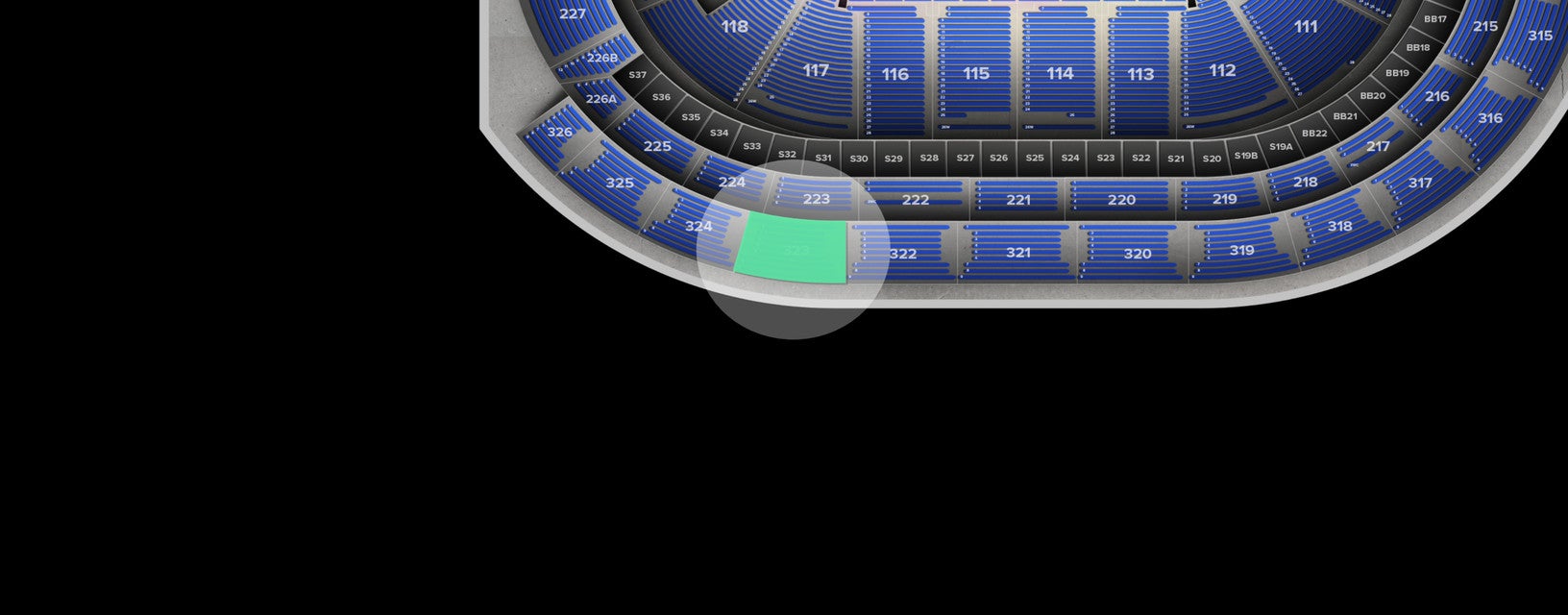 Seat view from Upper