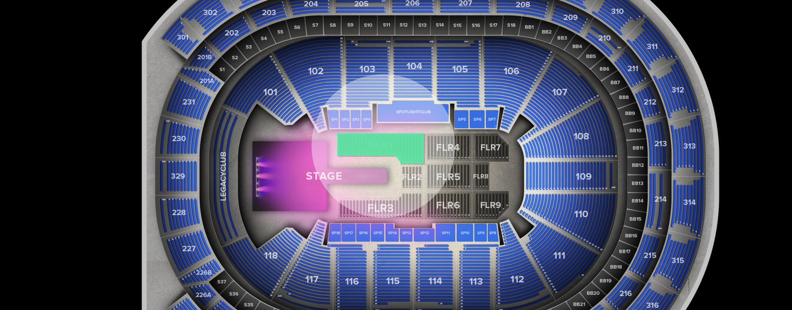 Seat view from Floor