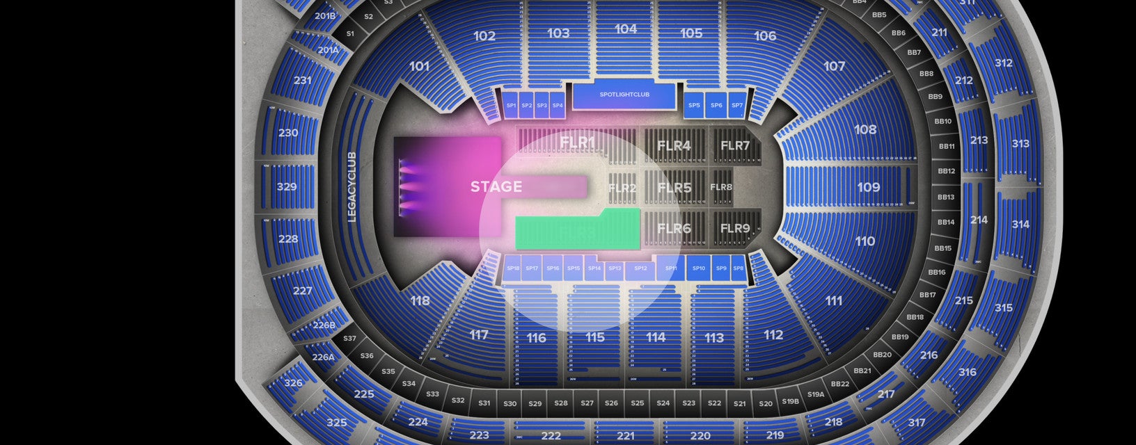 Seat view from Floor