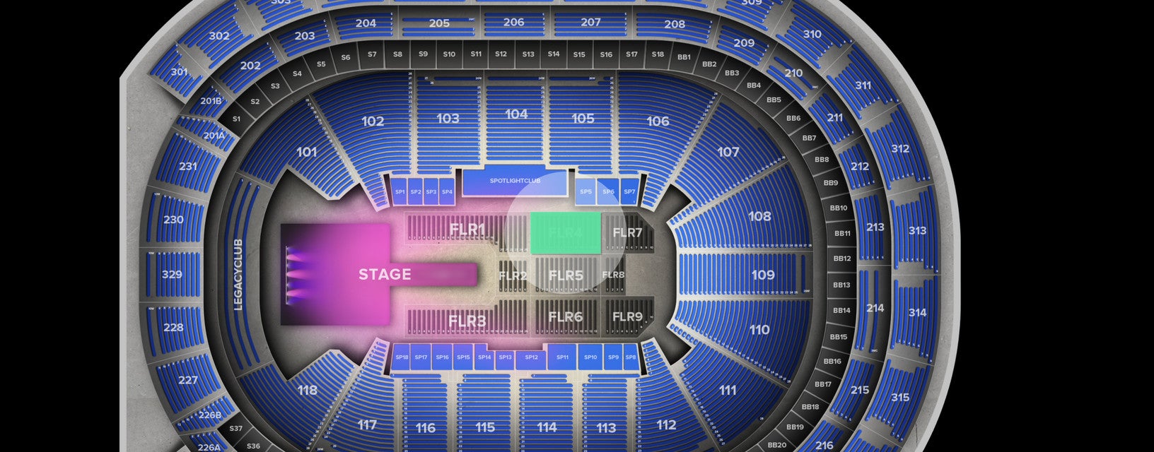 Seat view from Floor