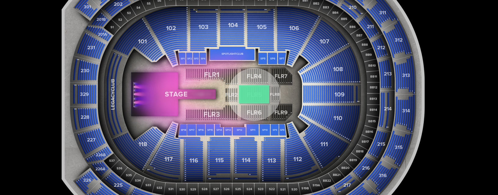 Seat view from Floor
