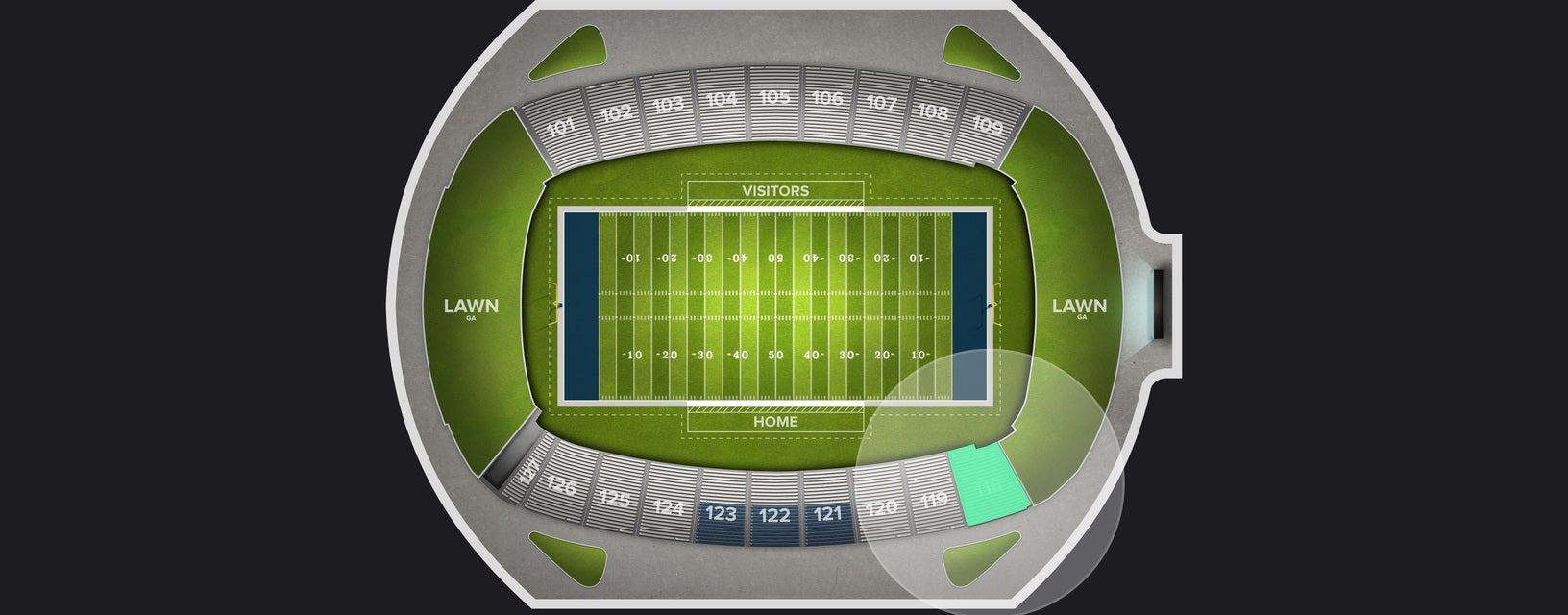 Seat view from Lower