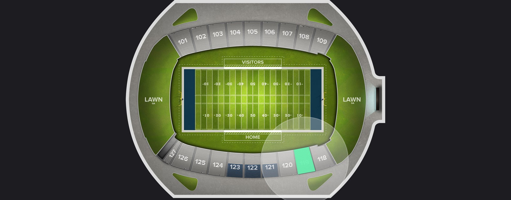 Seat view from Lower