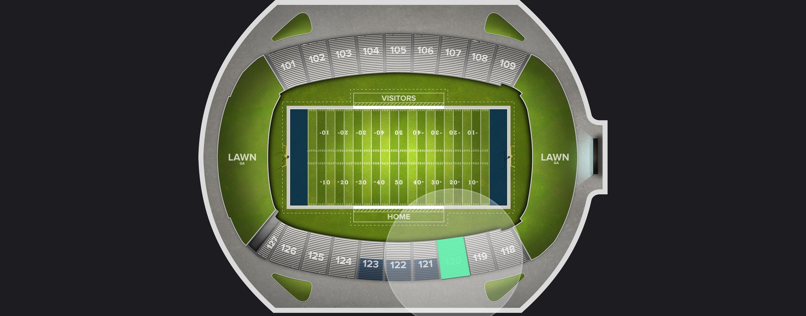 Seat view from Lower