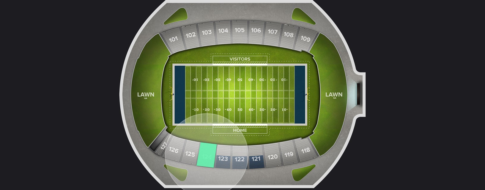 Seat view from Lower