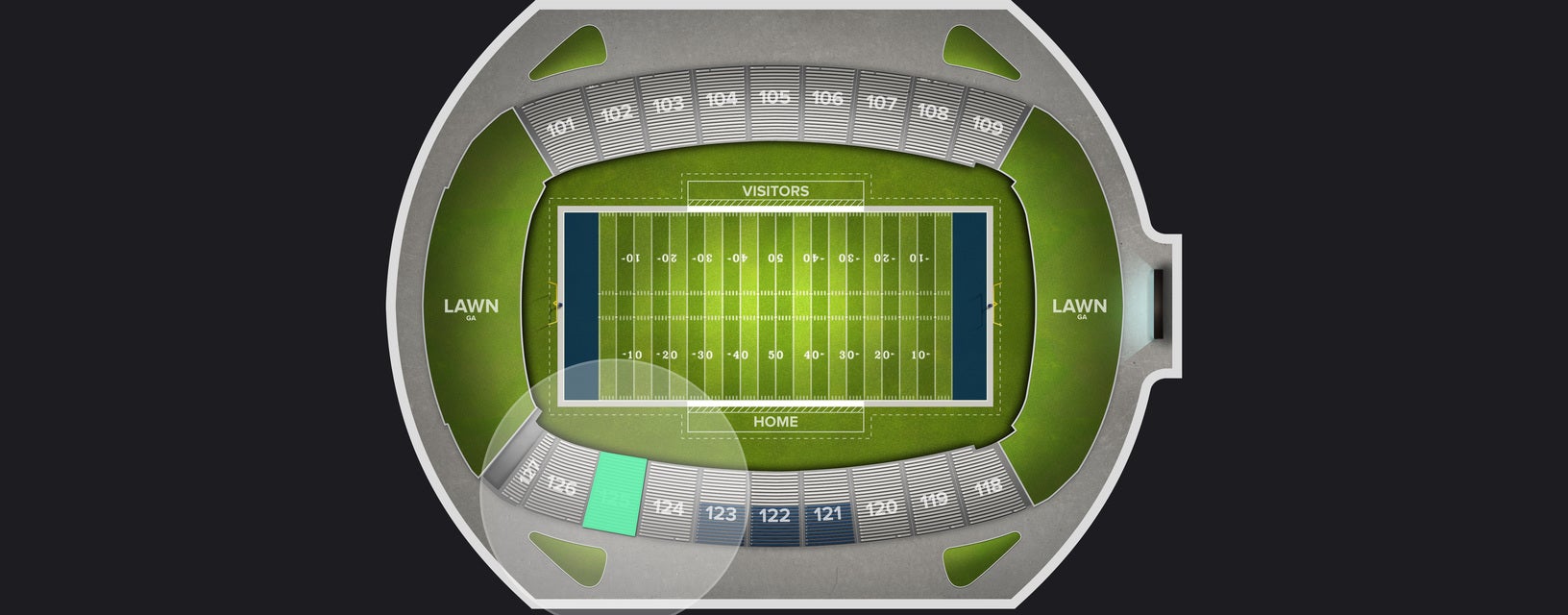 Seat view from Lower