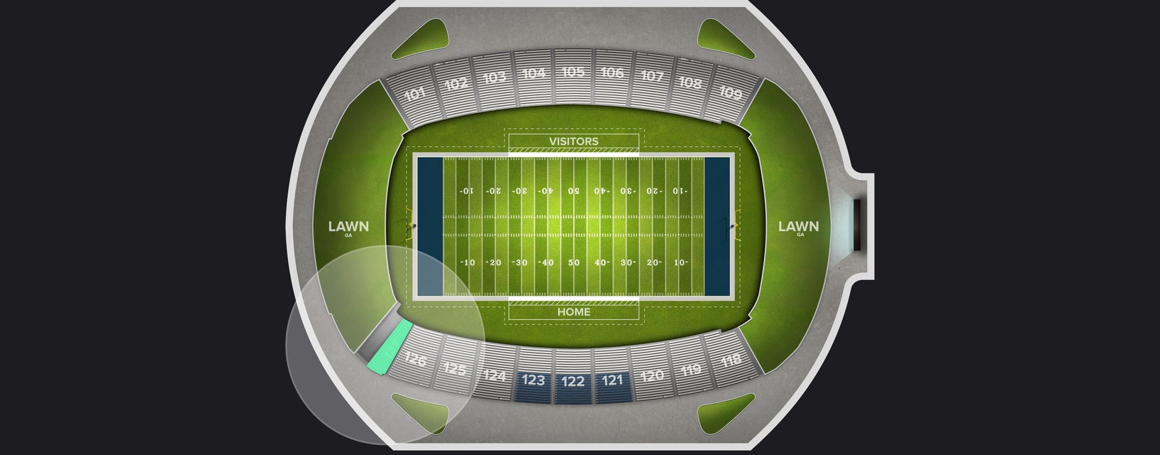 Seat view from Lower