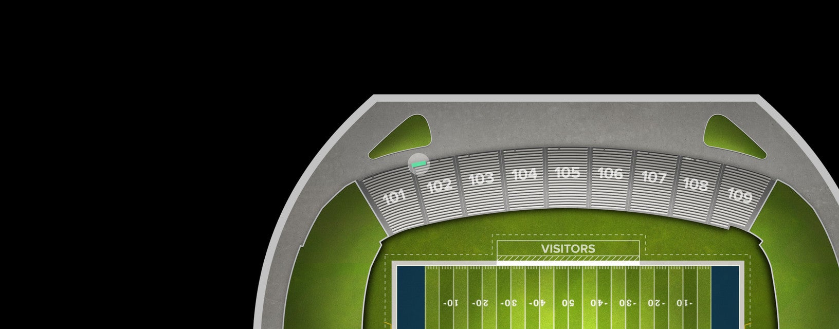 Seat view from General Admission