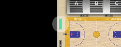 Seat view from Courtside