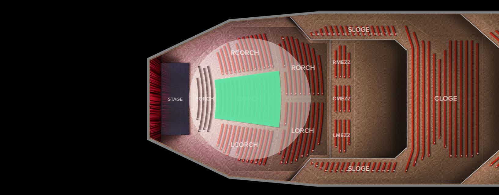 Seat view from Orchestra