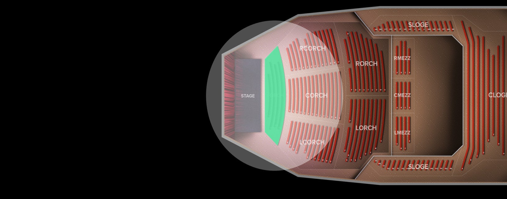 Seat view from Orchestra