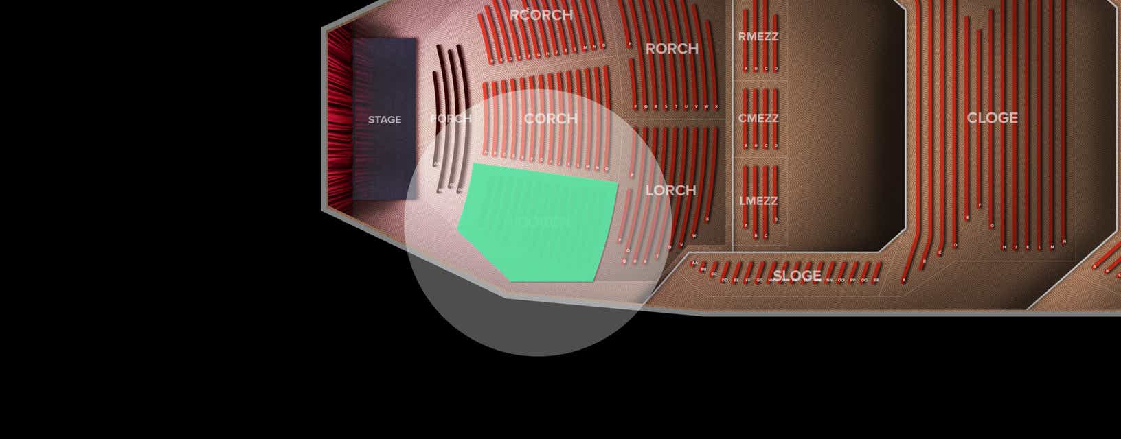 Seat view from Orchestra