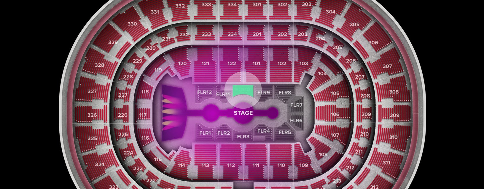 Seat view from Floor