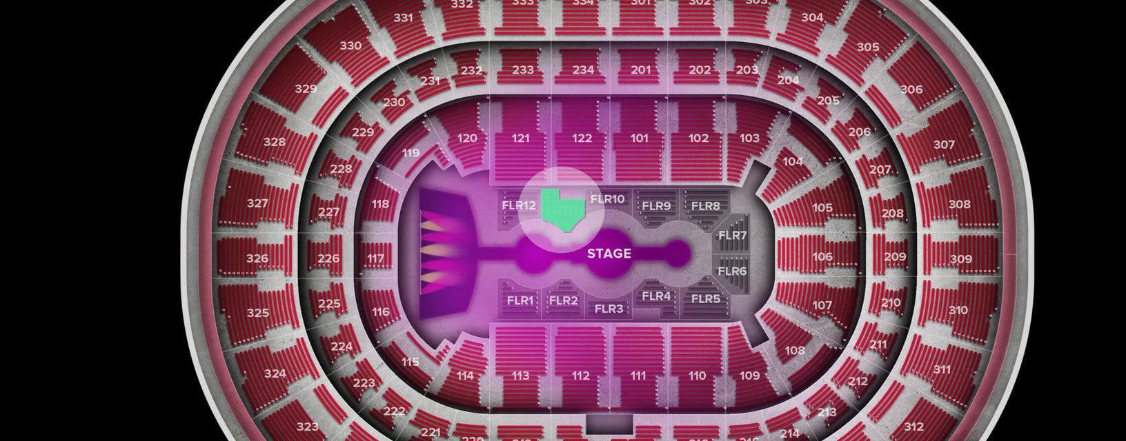 Seat view from Floor