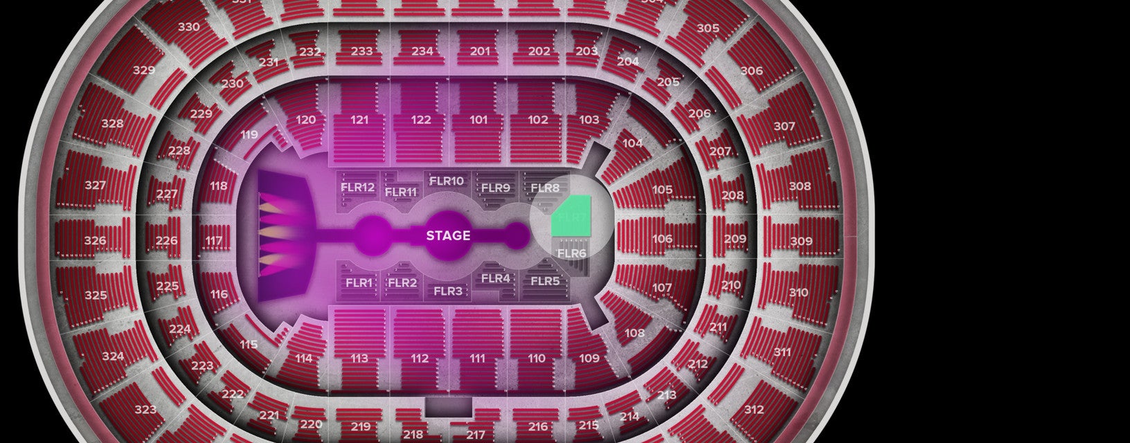 Seat view from Floor