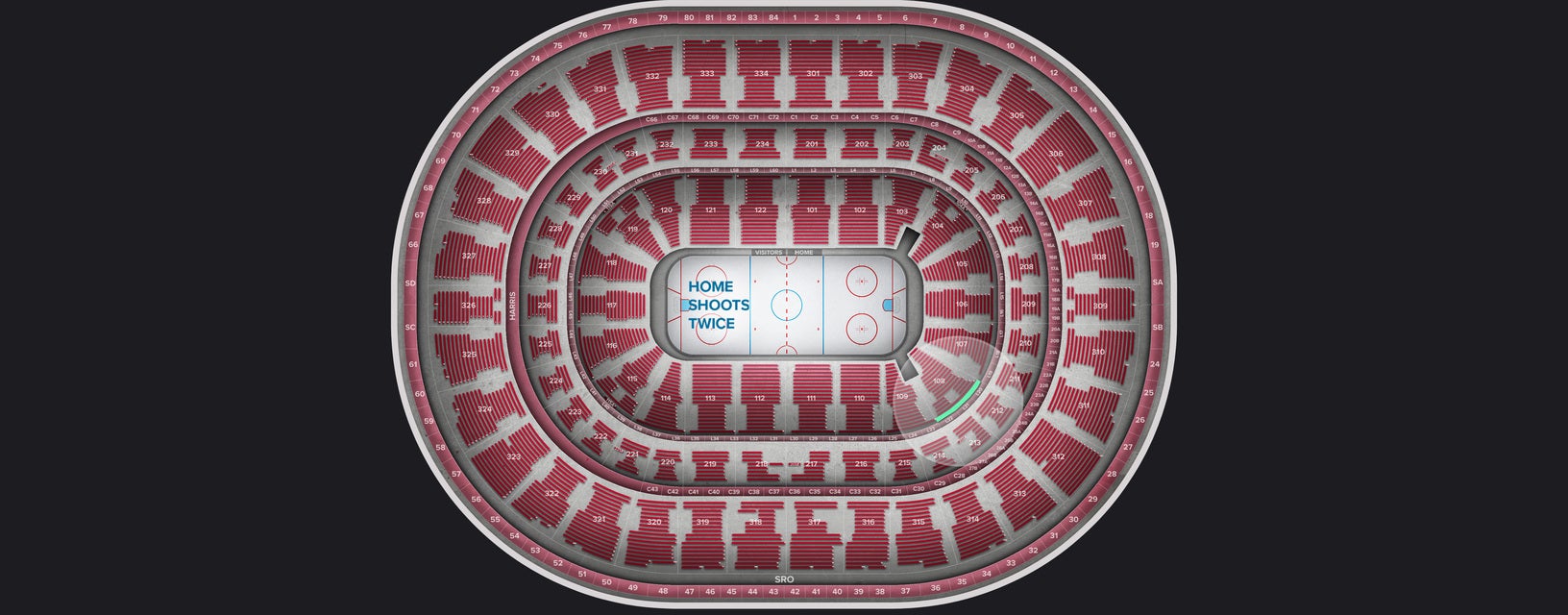 Seat view from Lower Corner