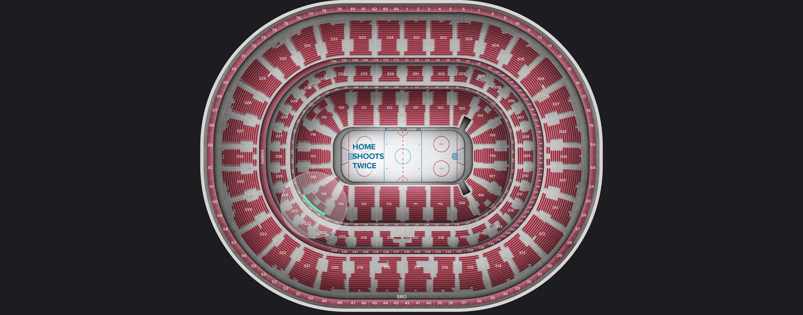 Seat view from Lower Corner