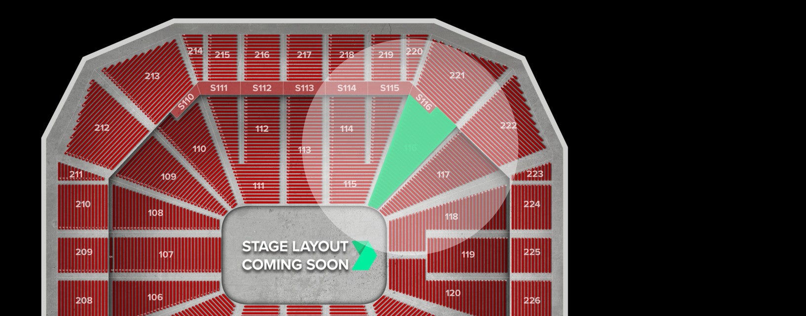Seat view from Lower Corner