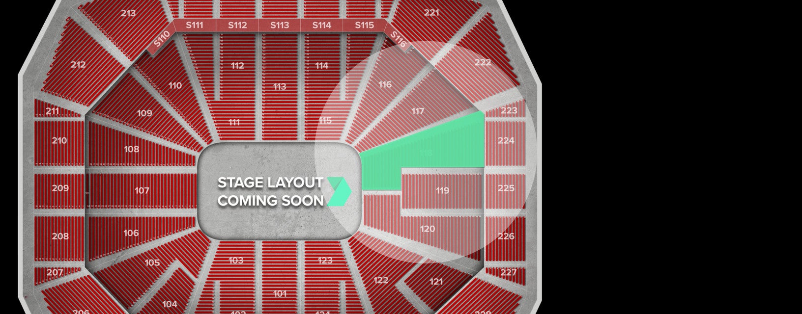 Seat view from Lower Baseline