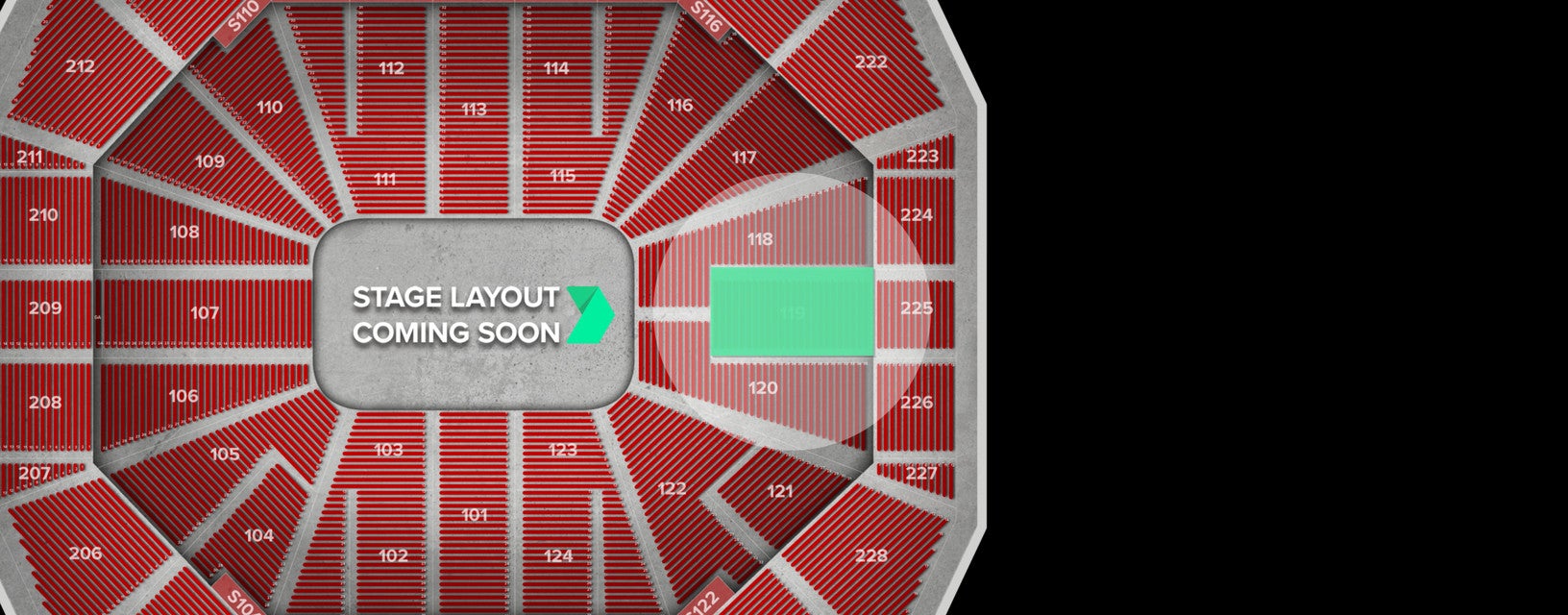Seat view from Lower Baseline