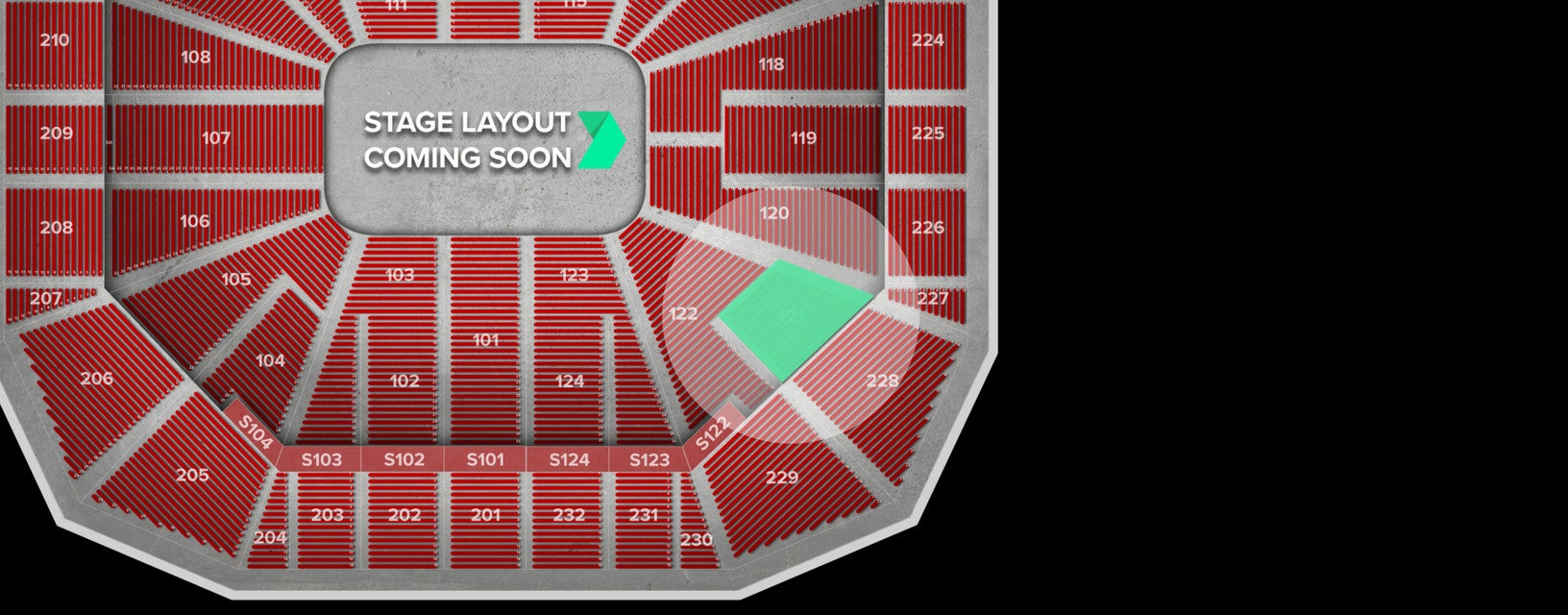 Seat view from Lower Corner