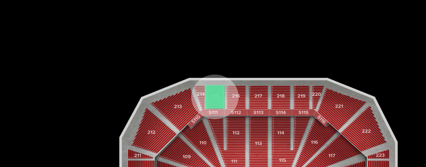 Seat view from Upper Center