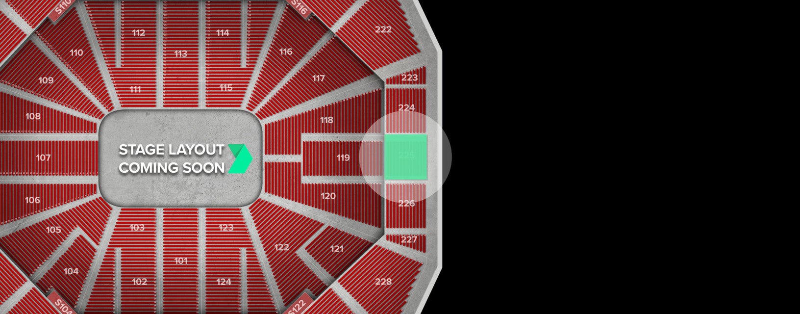 Seat view from Upper Baseline