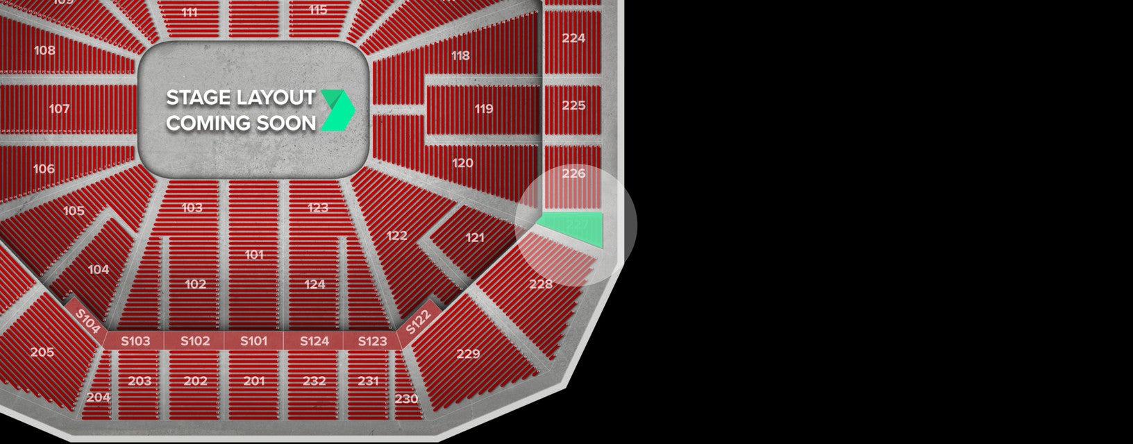 Seat view from Upper Baseline