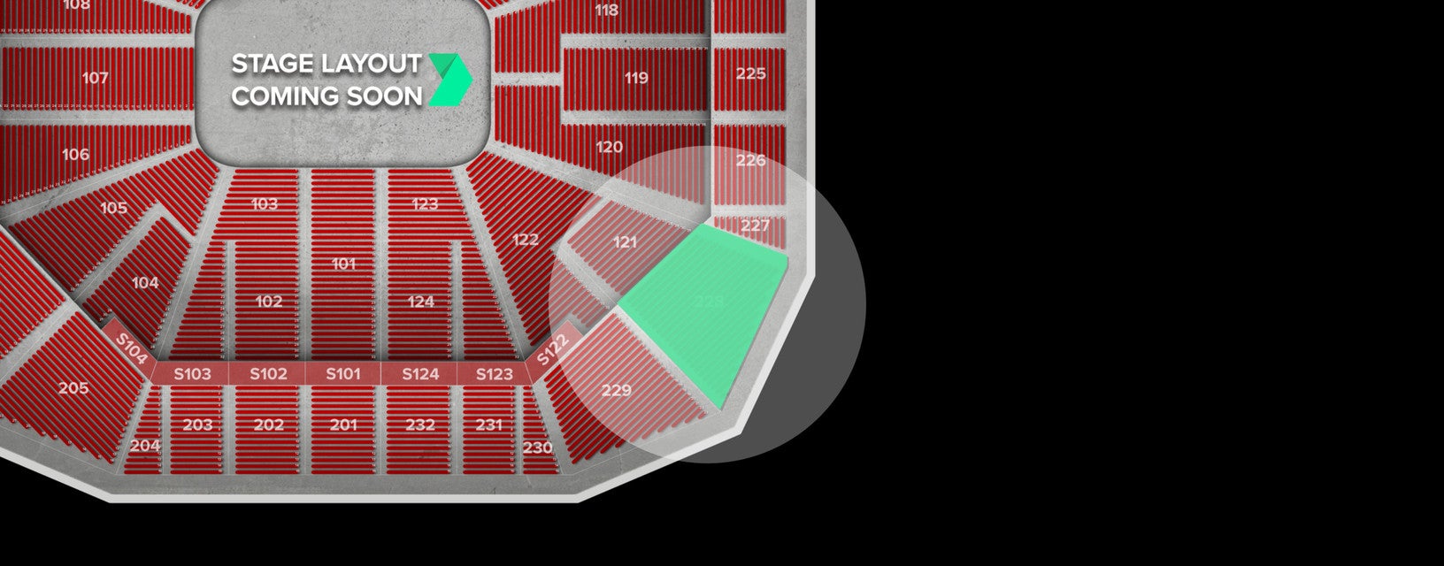 Seat view from Upper Corner