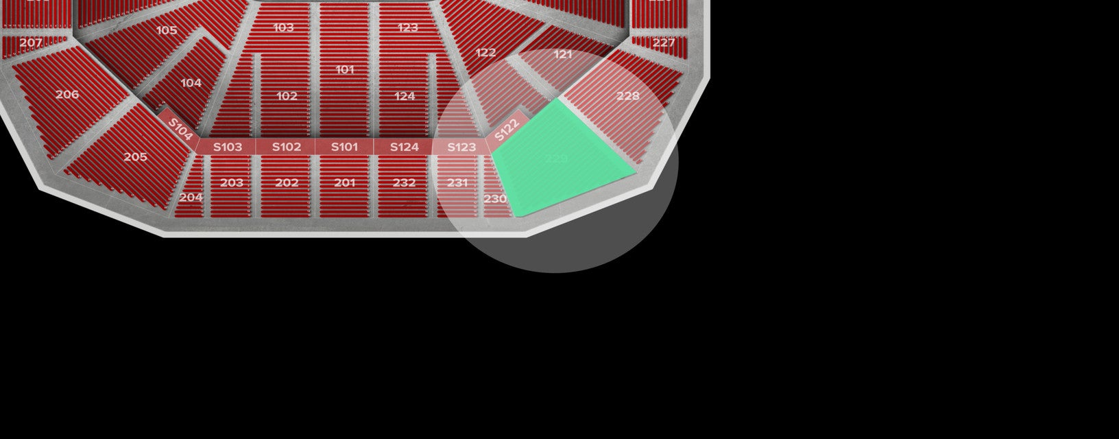 Seat view from Upper Corner