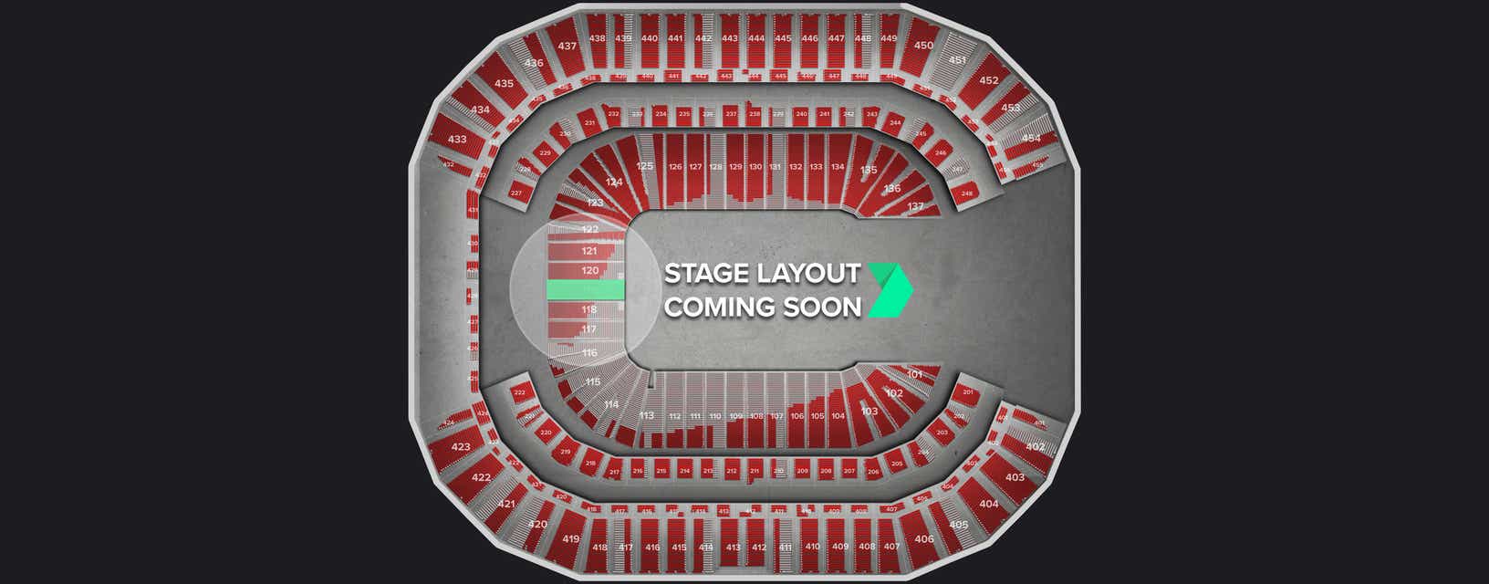 Seat view from Main End Zone