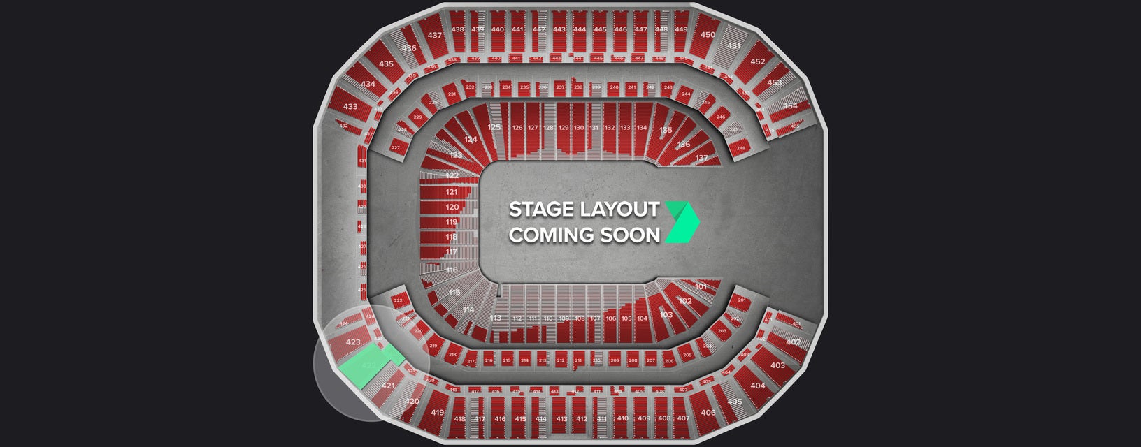 Seat view from Terrace Level