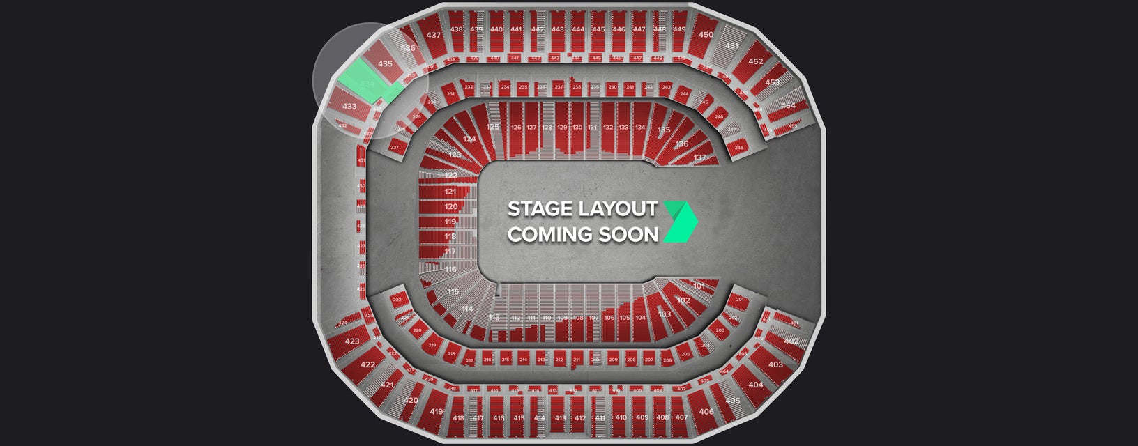Seat view from Terrace Level