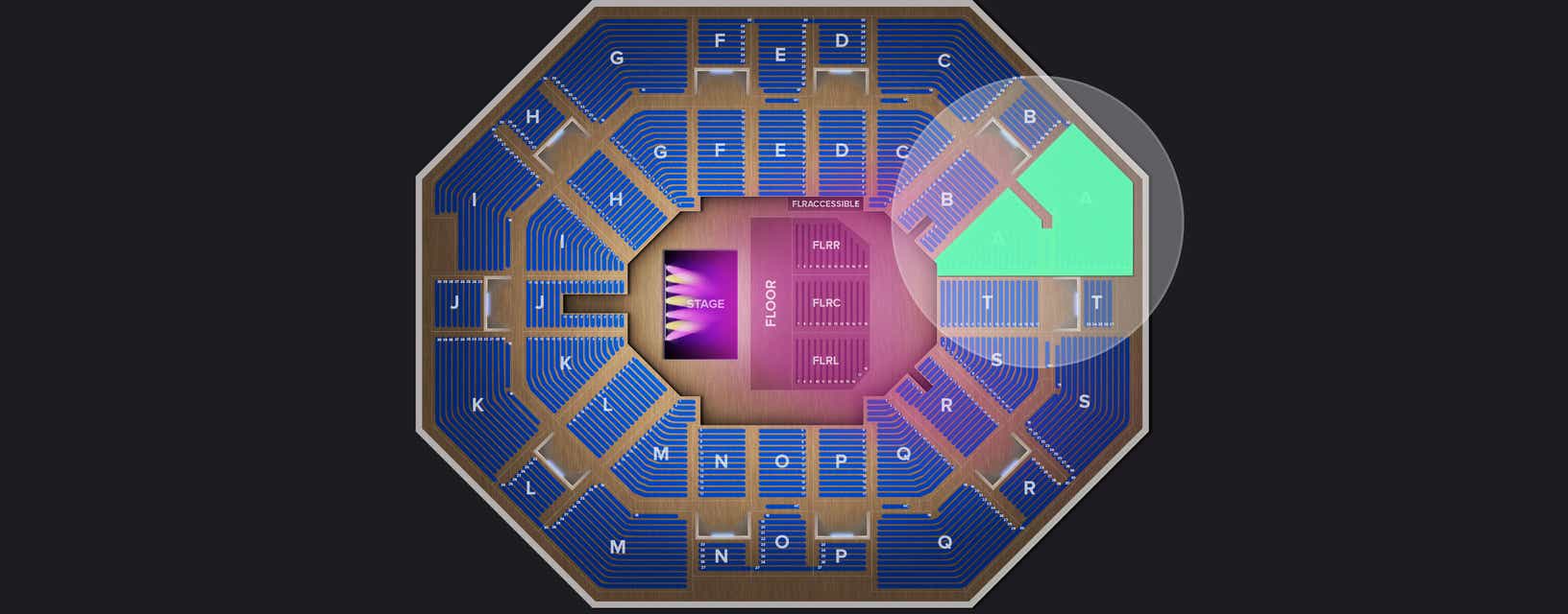 Seat view from Upper