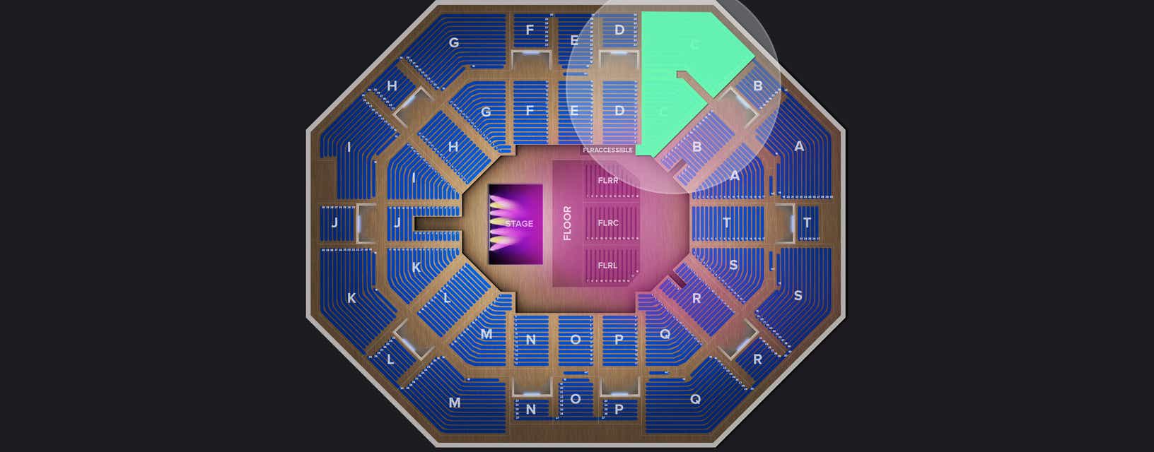 Seat view from Upper
