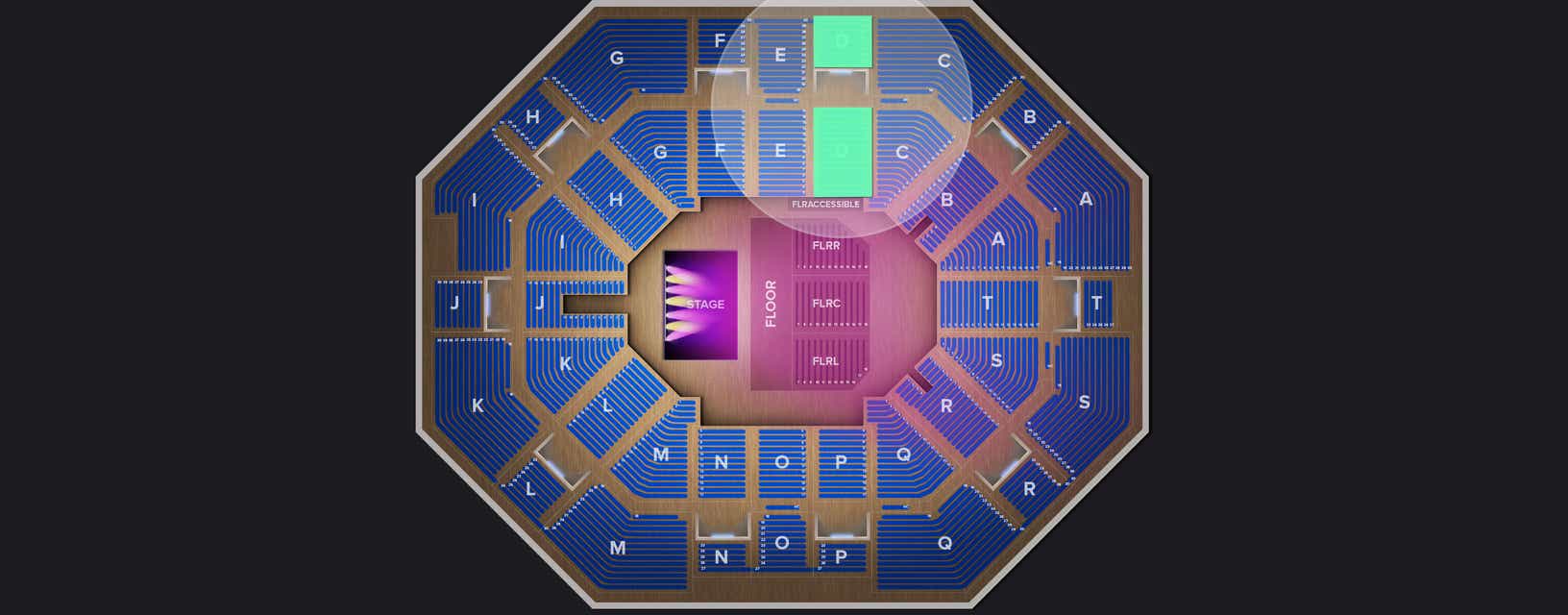 Seat view from Upper