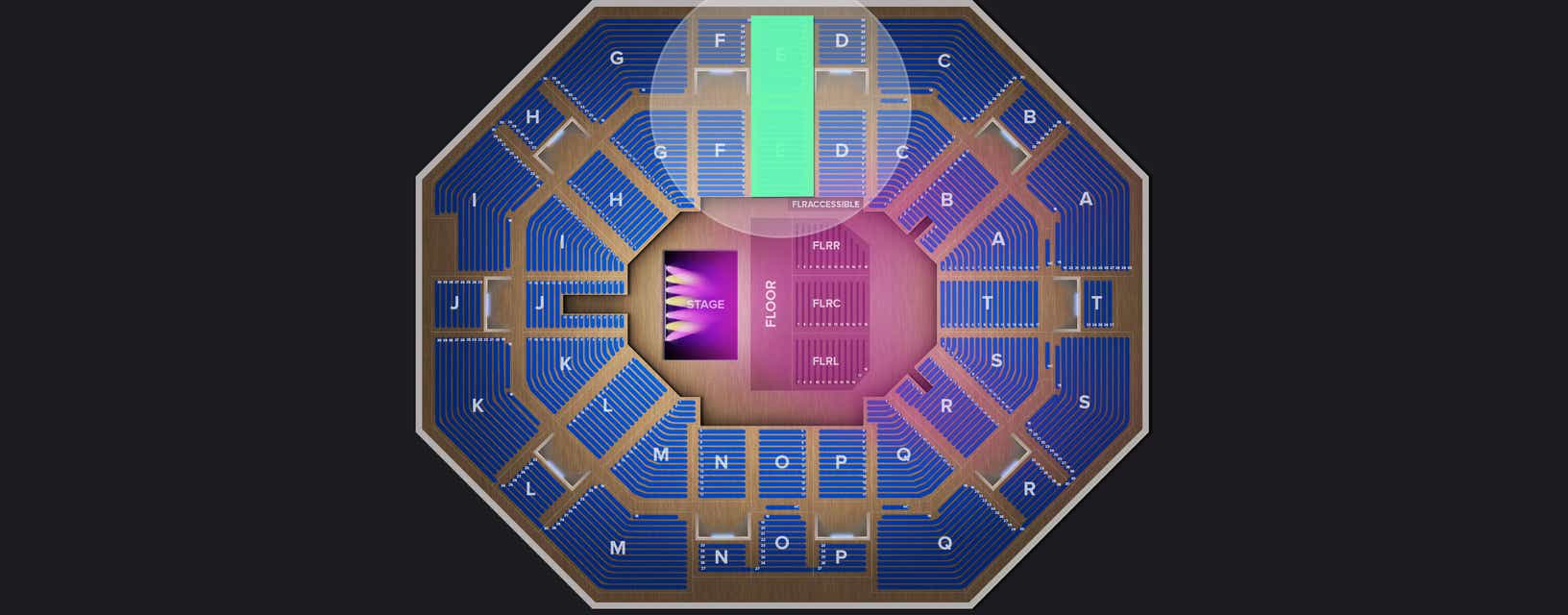 Seat view from Upper