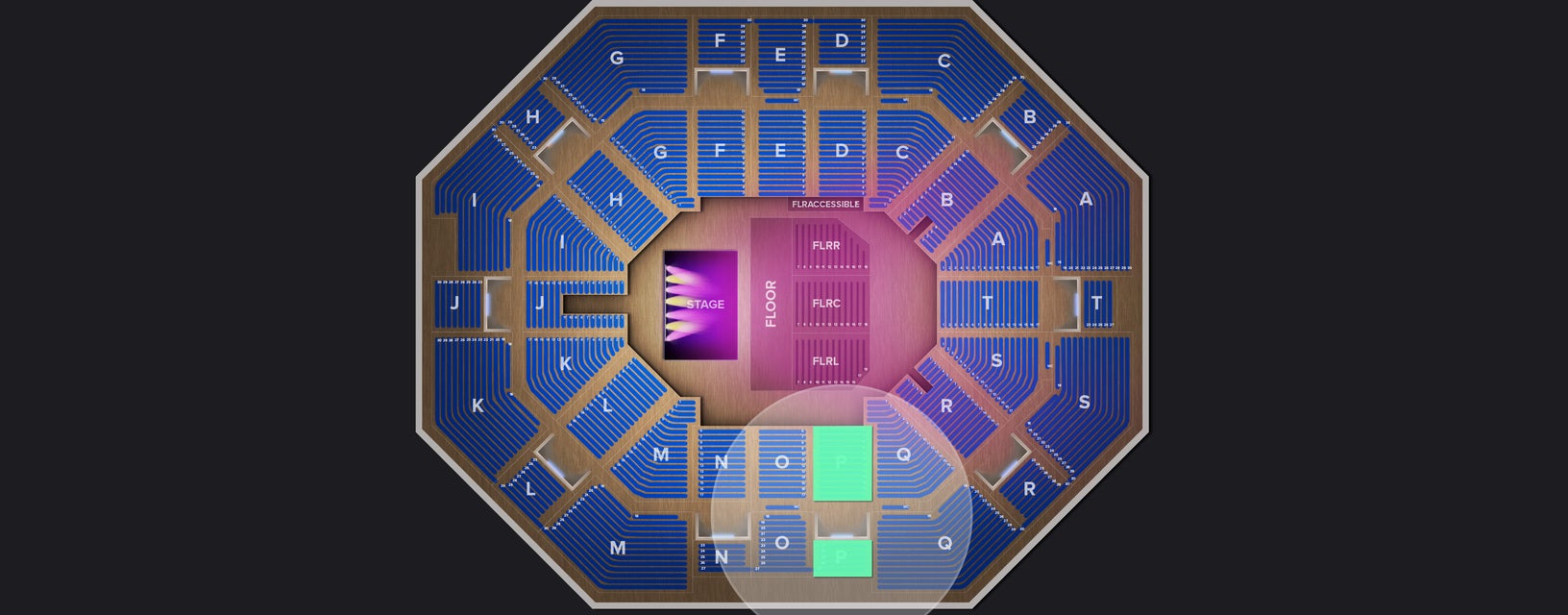 Seat view from Upper
