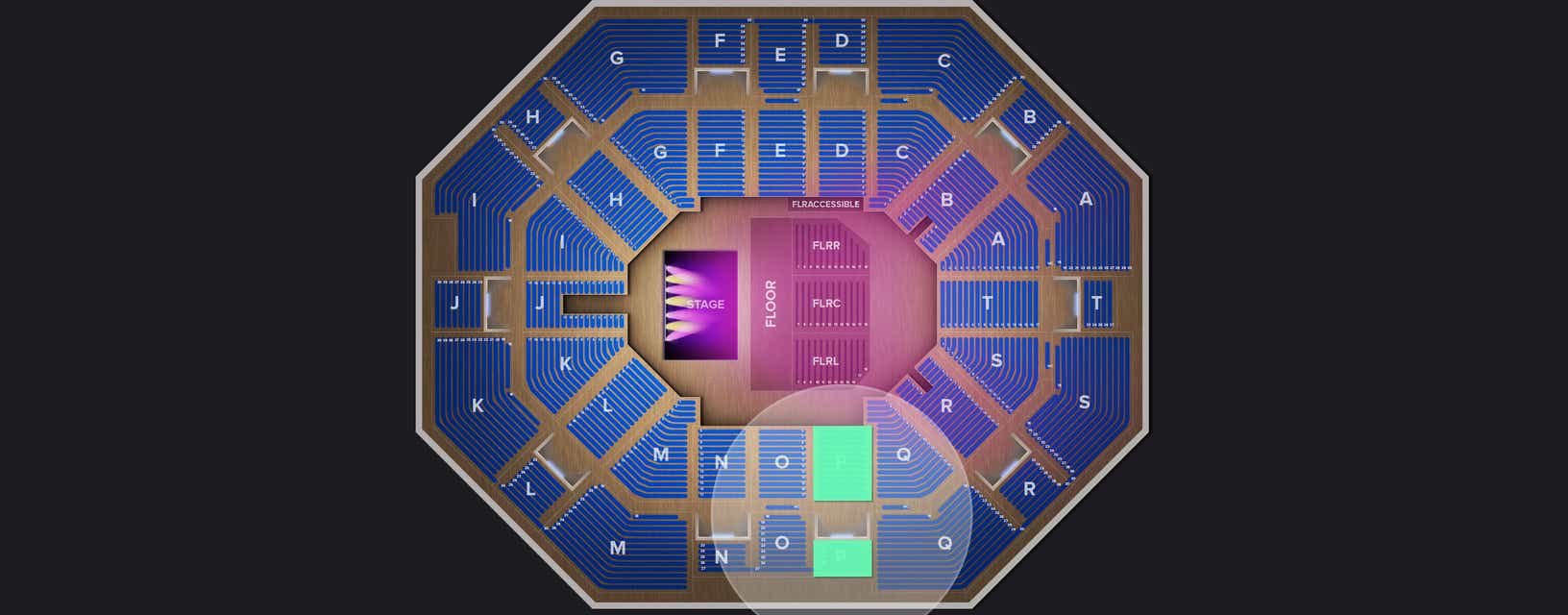 Seat view from Upper