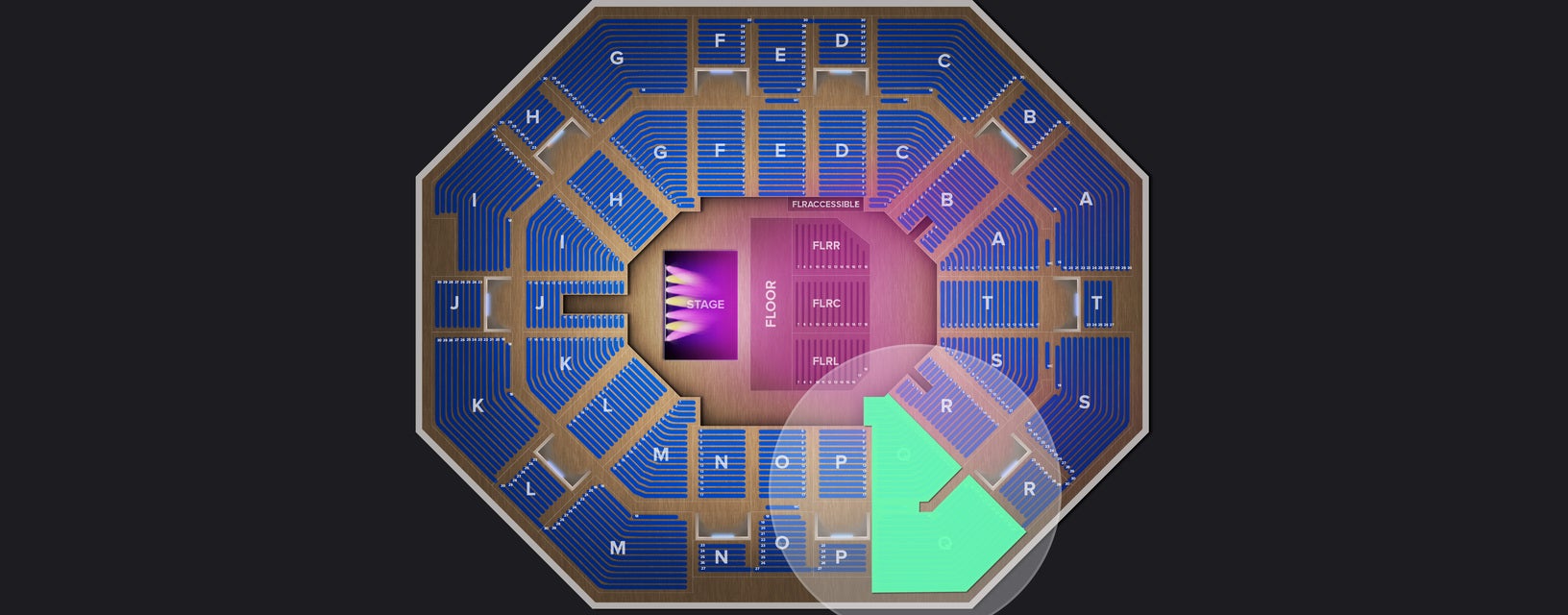 Seat view from Upper