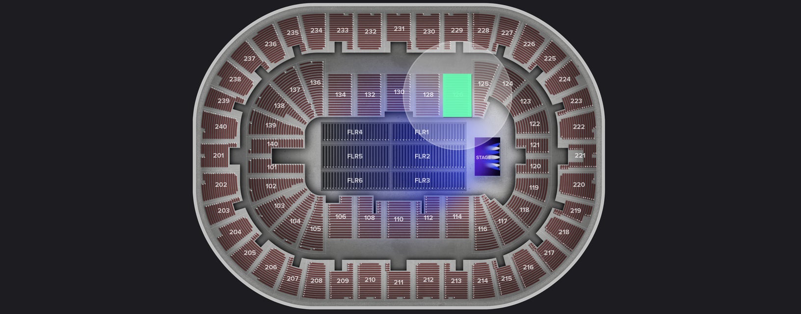 Seat view from Lower